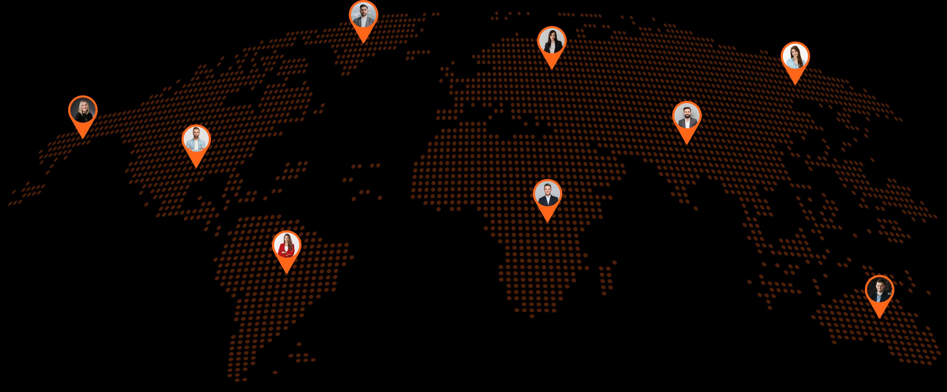 Map of Rivka's Remote Workers